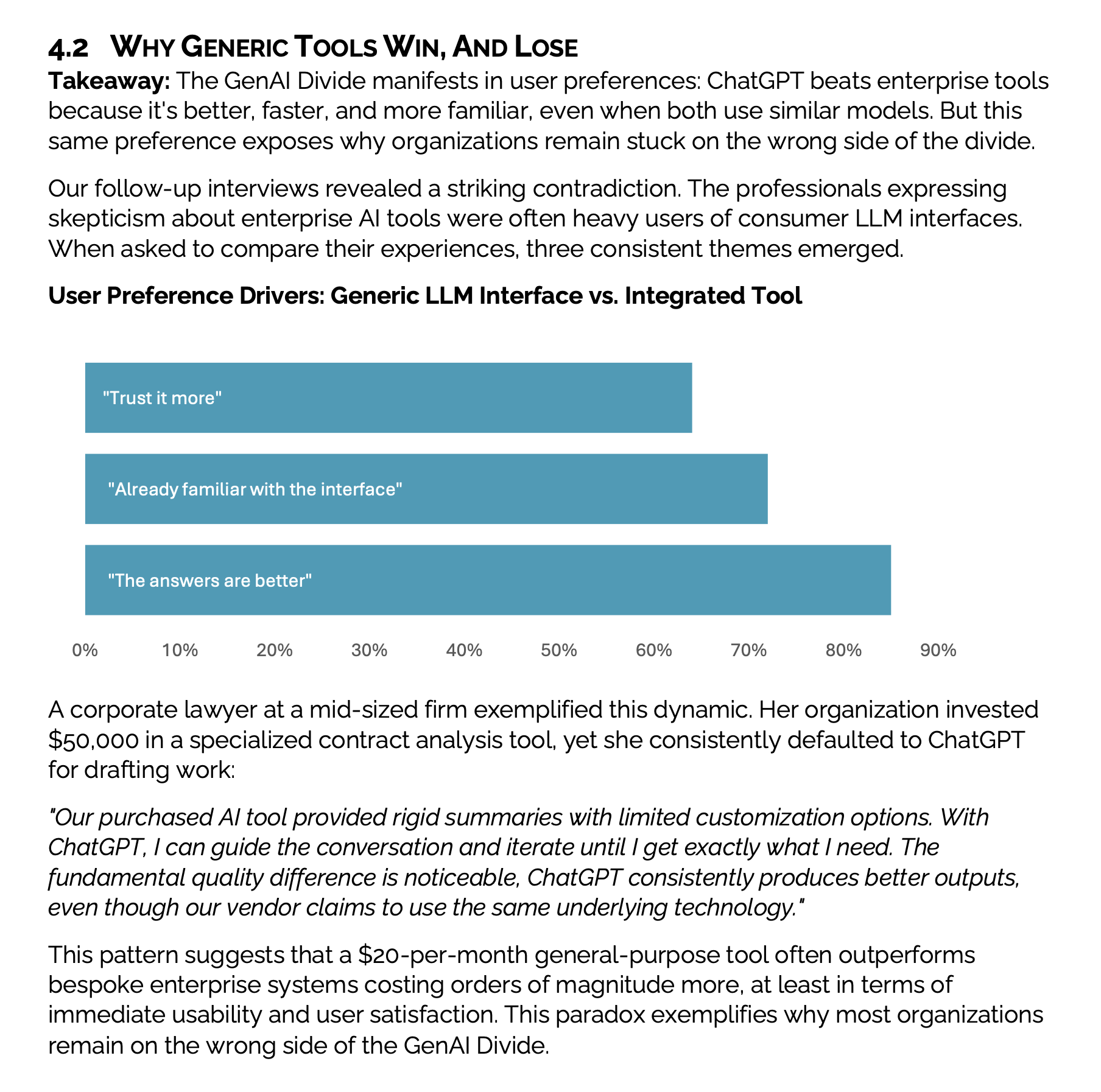 MIT-Studie: Warum generische Tools gewinnen