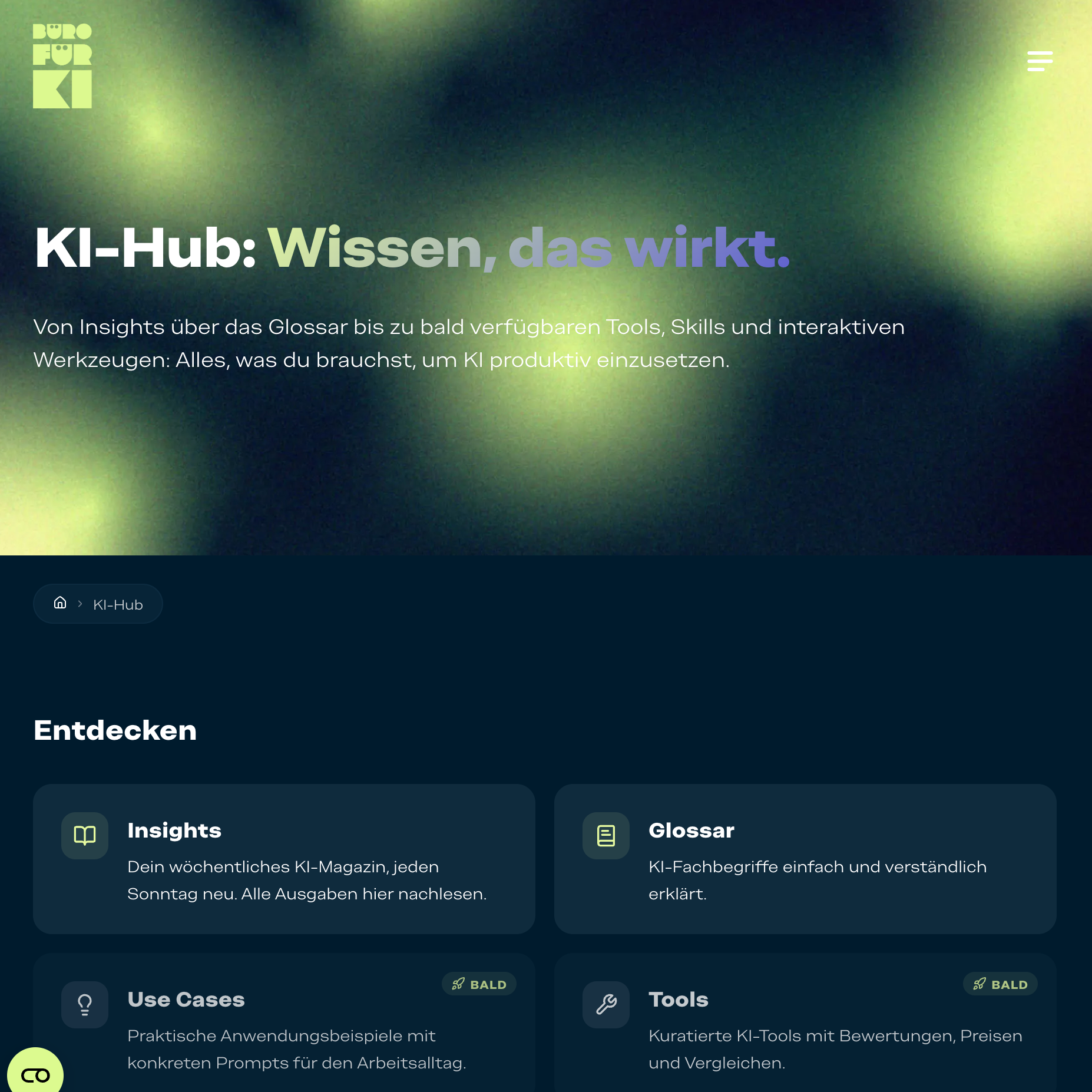 KI-Hub: Wissen, das wirkt