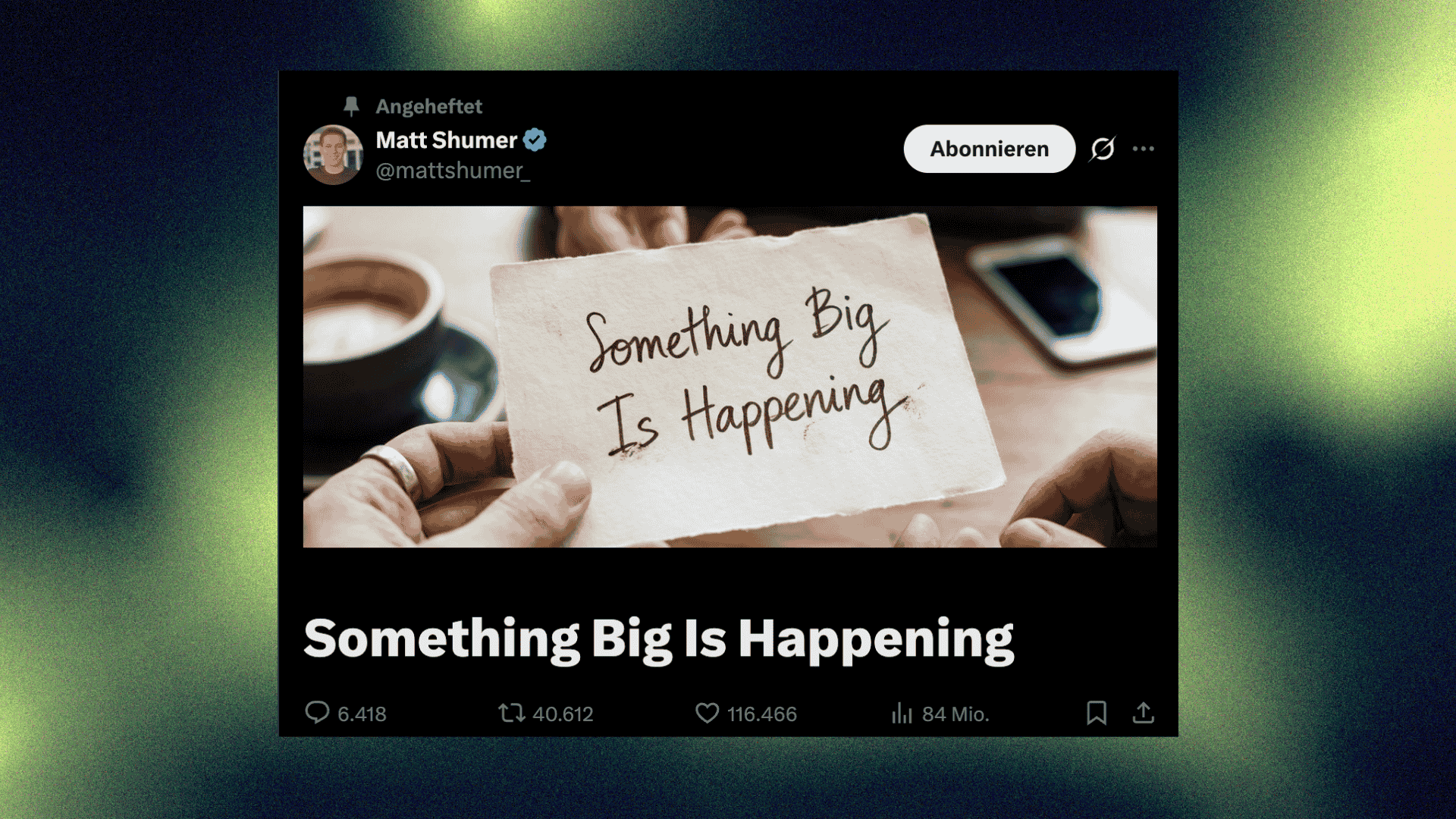 Matt Shumer hat recht (und unrecht): Der Gap als deine Chance